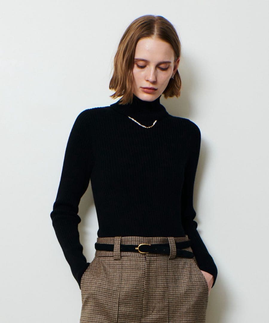 allureville 2WAYネックリブタートル