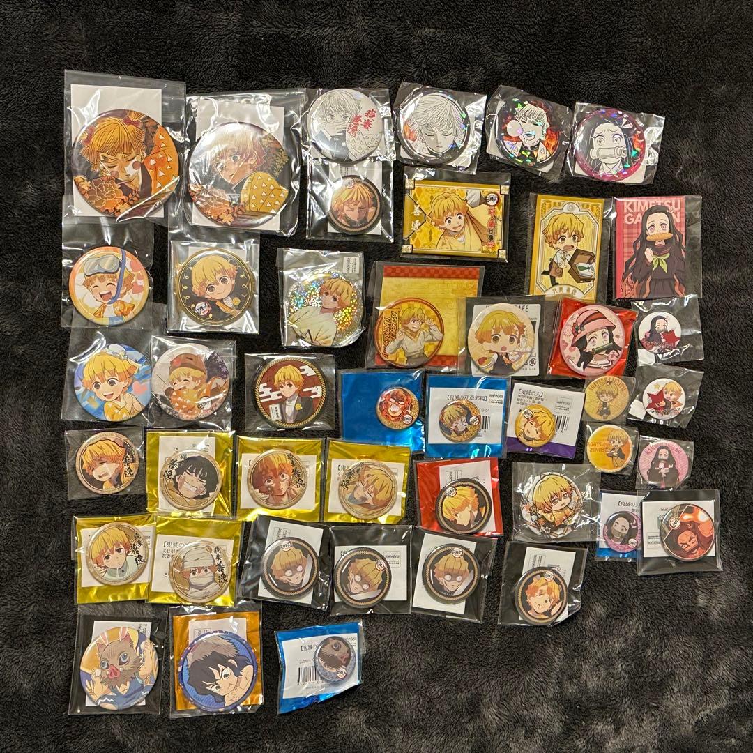 缶バッジ44点セット 善逸 禰豆子 伊之助 鬼滅の刃 Amazon | 鬼滅の刃 善逸 & 禰豆子 禰豆子といっしょ缶バッジ | バッジ