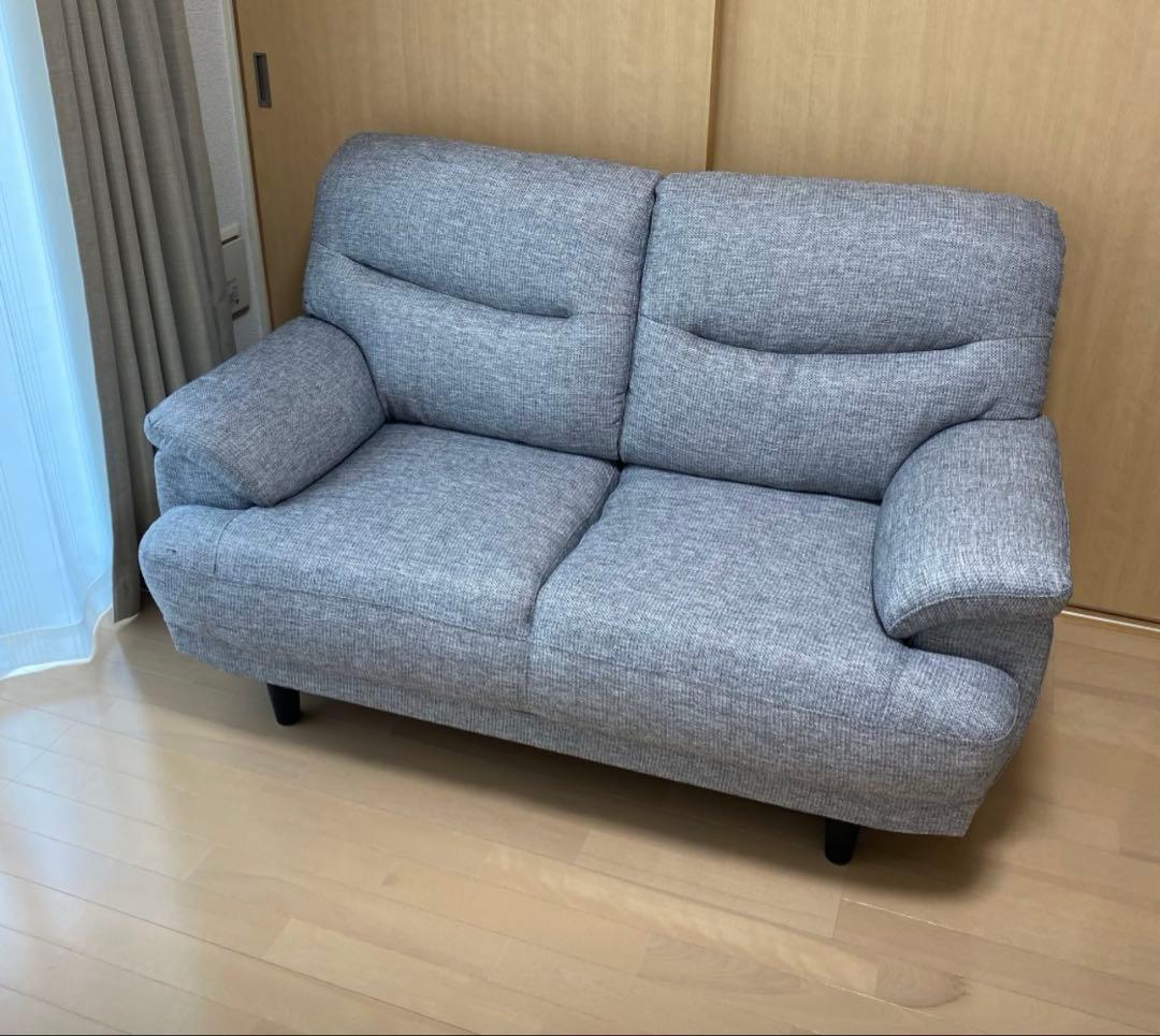 2人掛け布張りソファ 2人掛けソファ 布張りタイプ (PD02-2 GY) | ニトリネット【公式】 家具