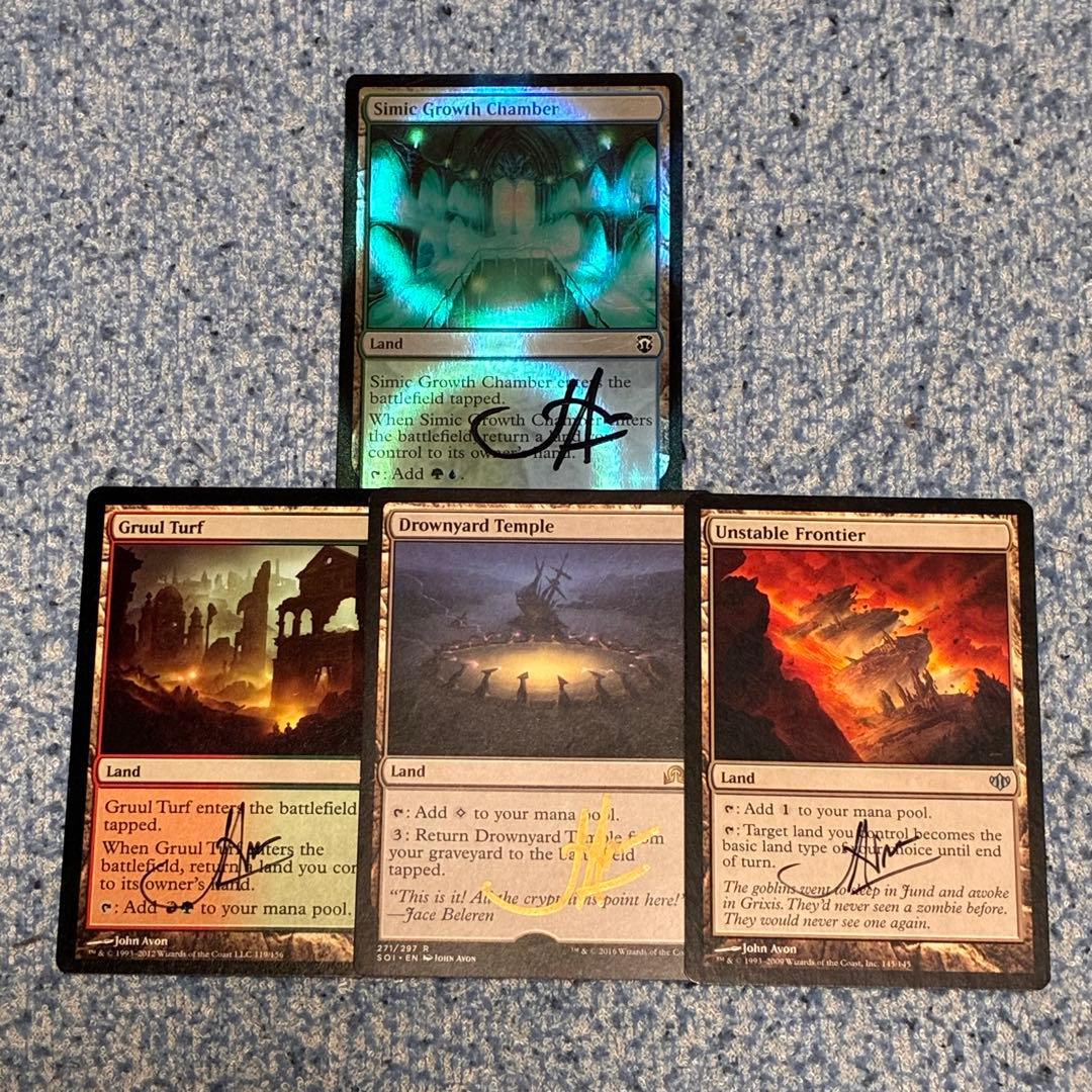 John Avon サインドプルーフ　特殊土地４枚セット　リップルfoil John Avon サインドプルーフ 特殊土地4枚セット リップルfoil - メルカリ