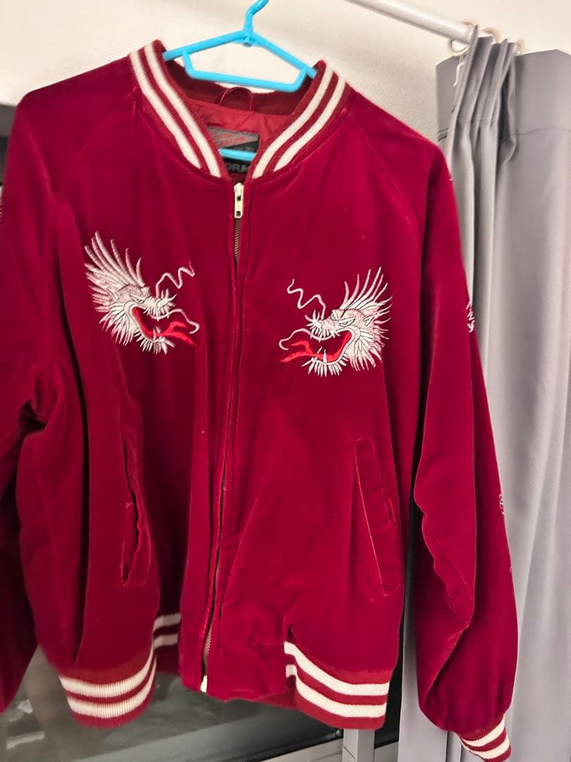 スカジャン ジャングルストーム 別珍 刺繍