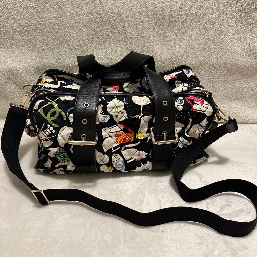 CHANEL スポーツライン ボストンバッグ 2WAY ショルダーバッグ