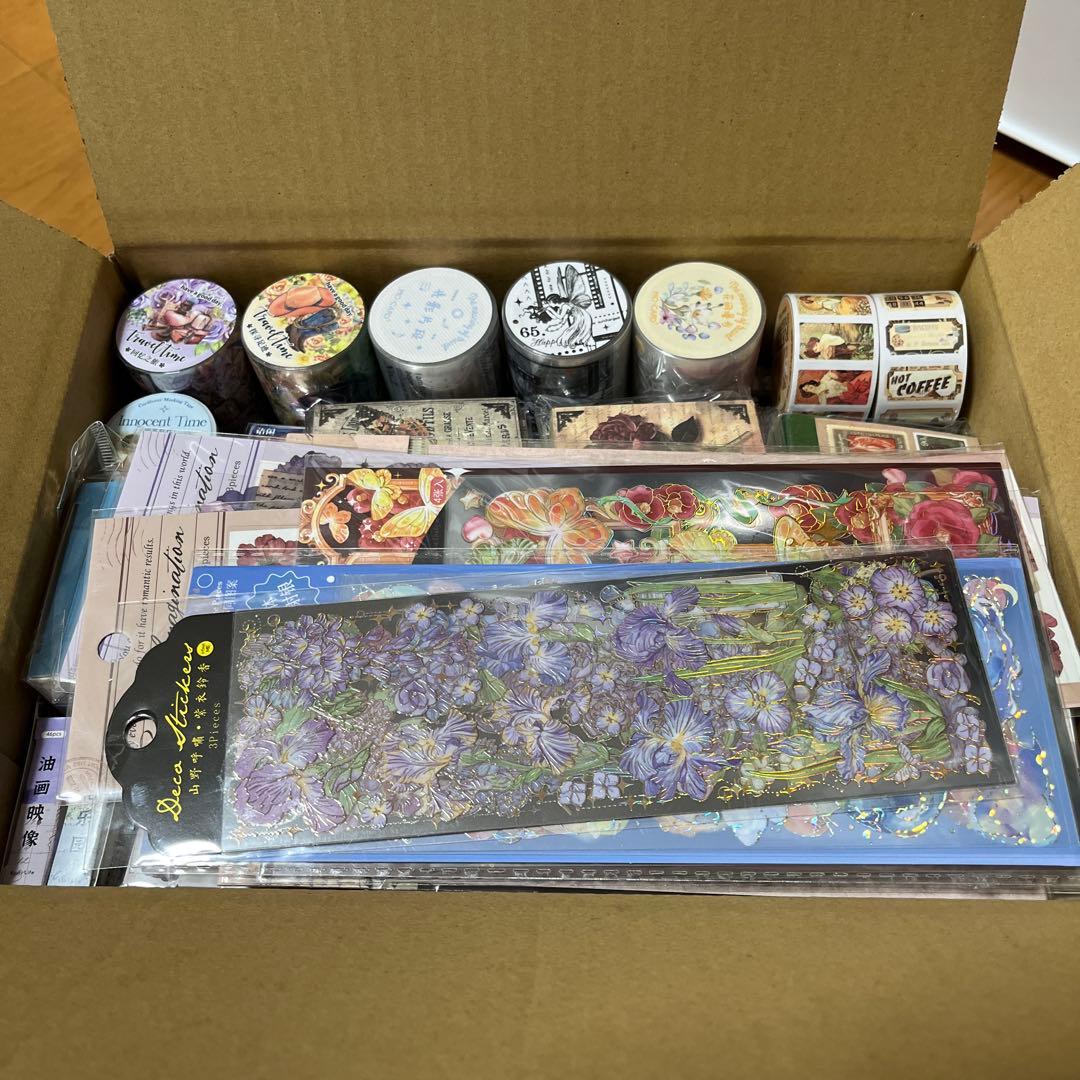 同梱不可 コラージュ素材まとめ売り コラージュ素材 まとめ売り 500枚 素材紙 シール おすそわけ