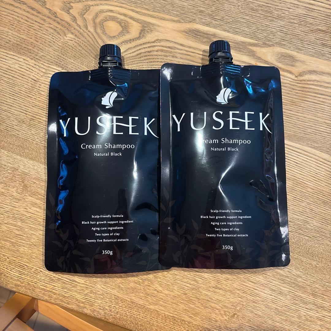 YUSEEK Cream Shampoo Nブラック350g 2個セット Amazon | YUSEEK クリームシャンプー 白髪用ヘアマニキュア 黒染め