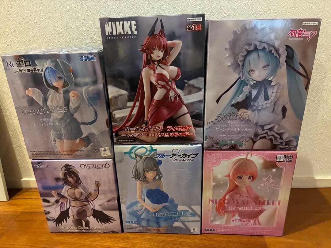 プライズフィギュア6体まとめ売り