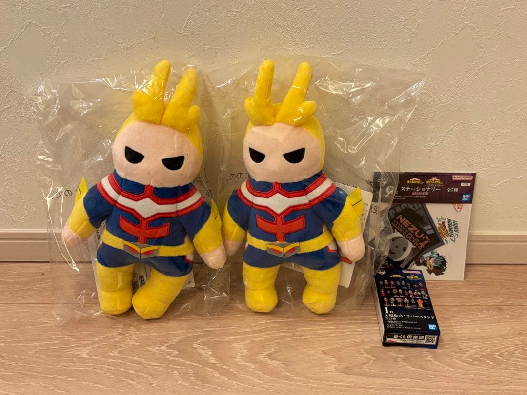 ヒロアカ 一番くじ 紡がれる想い E賞 オールマイトサウンドぬいぐるみ