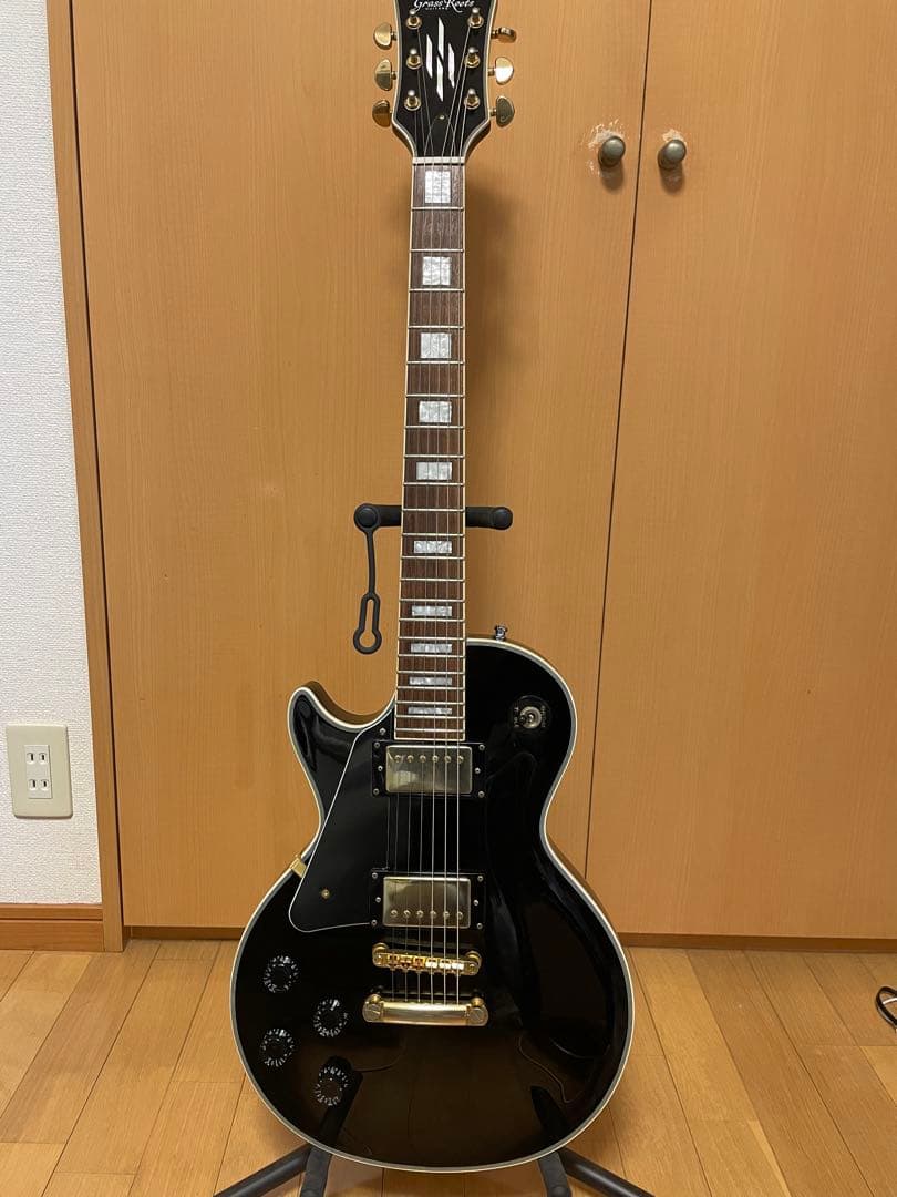 ギター グラスルーツ ESP レスポールカスタム 左 レフティ
