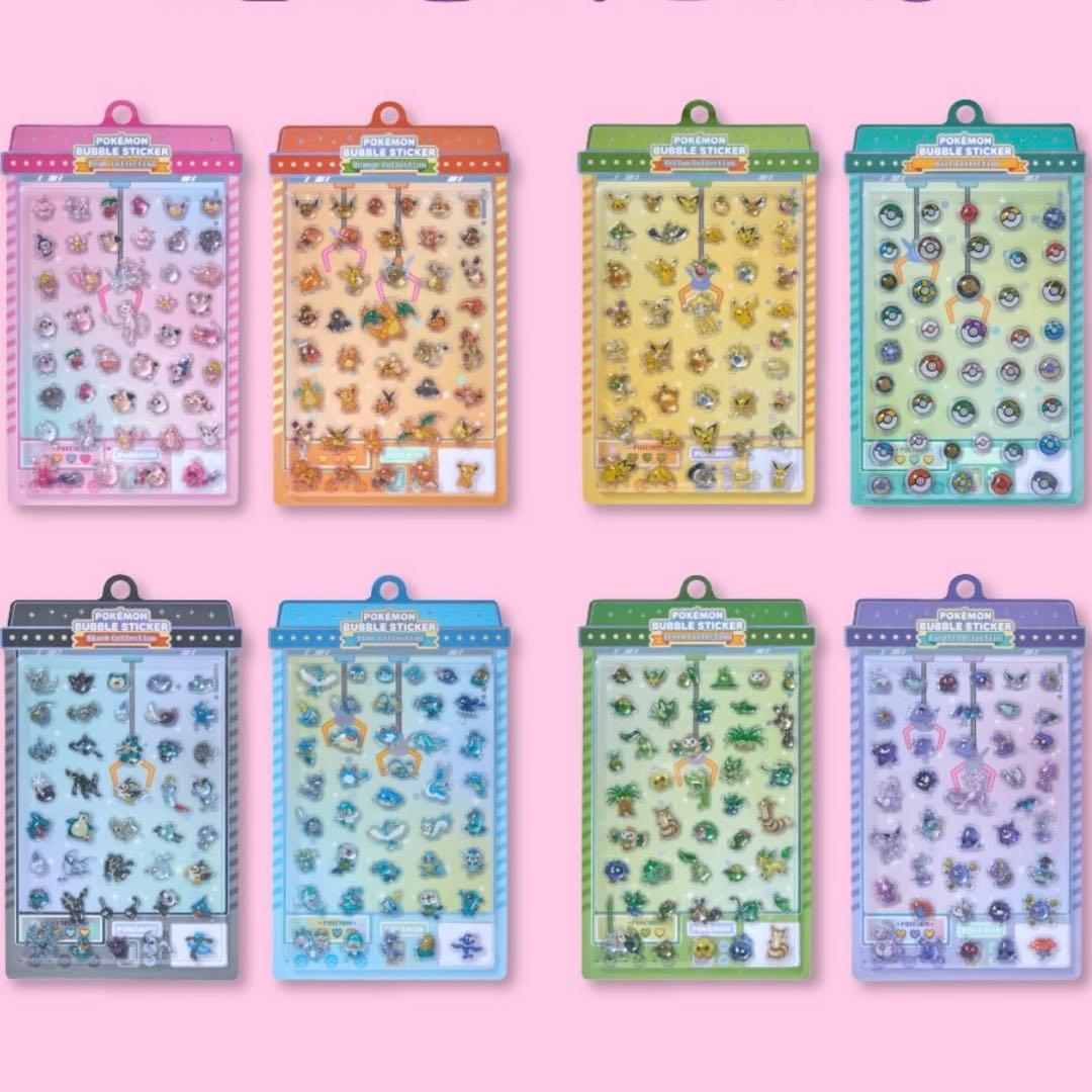 ポケモン 韓国公式 バブルステッカー 全8種 コンプリートセット - メルカリ