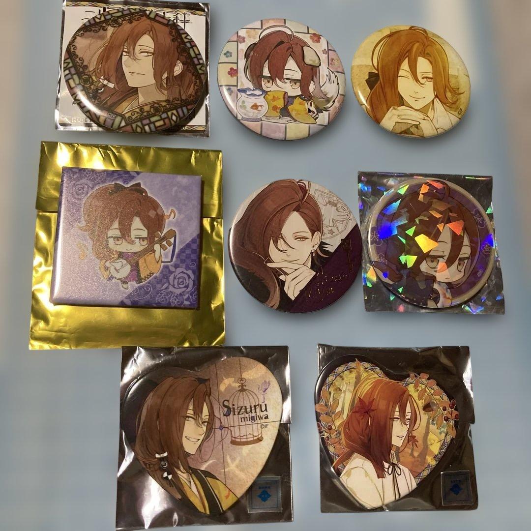 ニルアドミラリの天秤 汀紫鶴 缶バッジ　8点