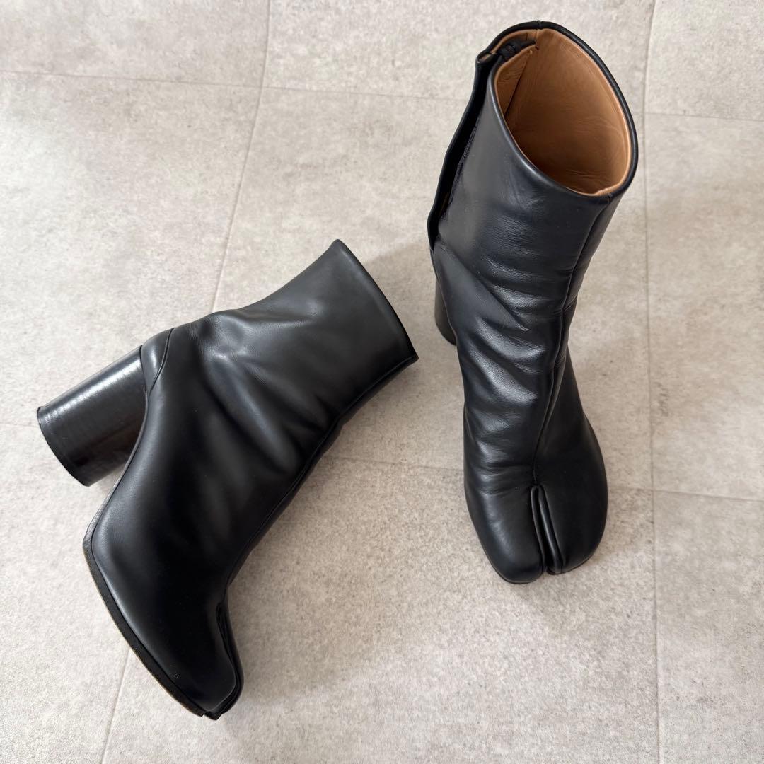 メゾンマルジェラ　足袋　タビブーツ　TABI　ブーティ　ヒール　黒　36