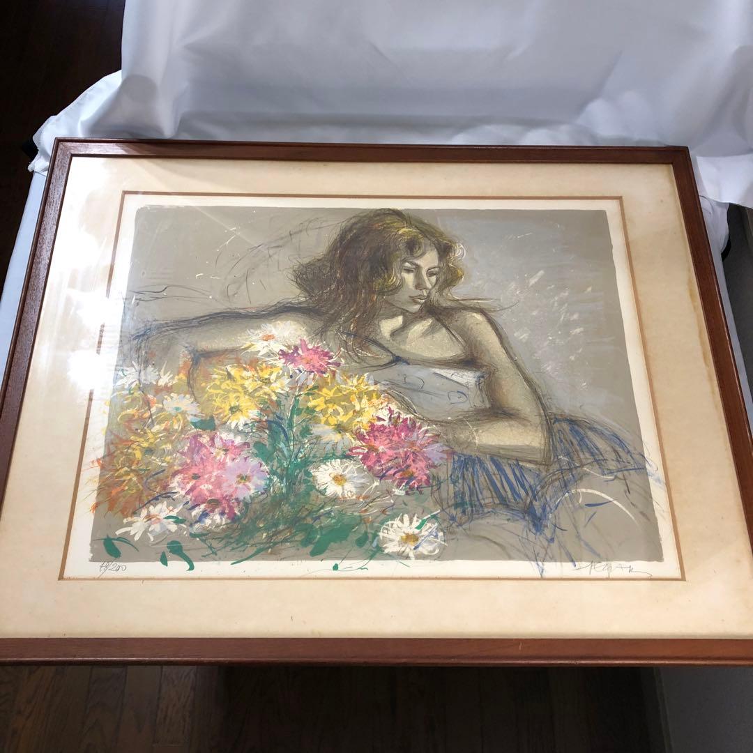 絵画 マーガレット ペクナール リトグラフ 限定 証明書付