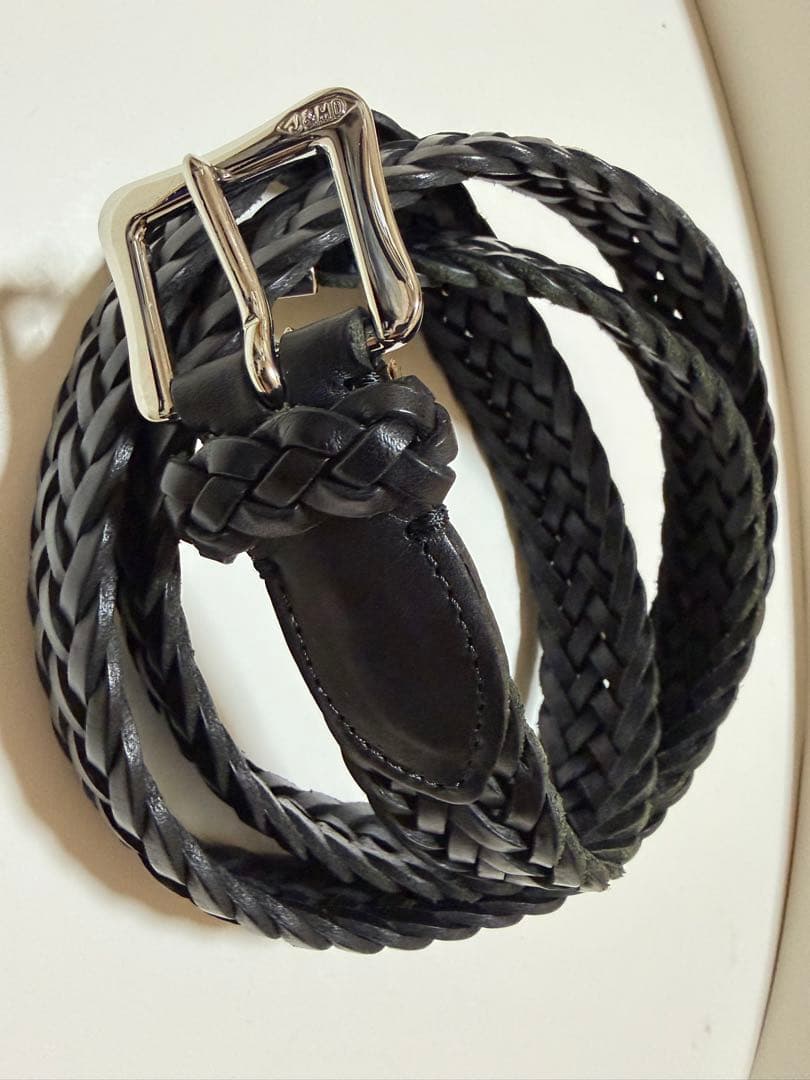 J&M DAVIDSON メッシュベルト 黒 スペイン製25mm 中古美品