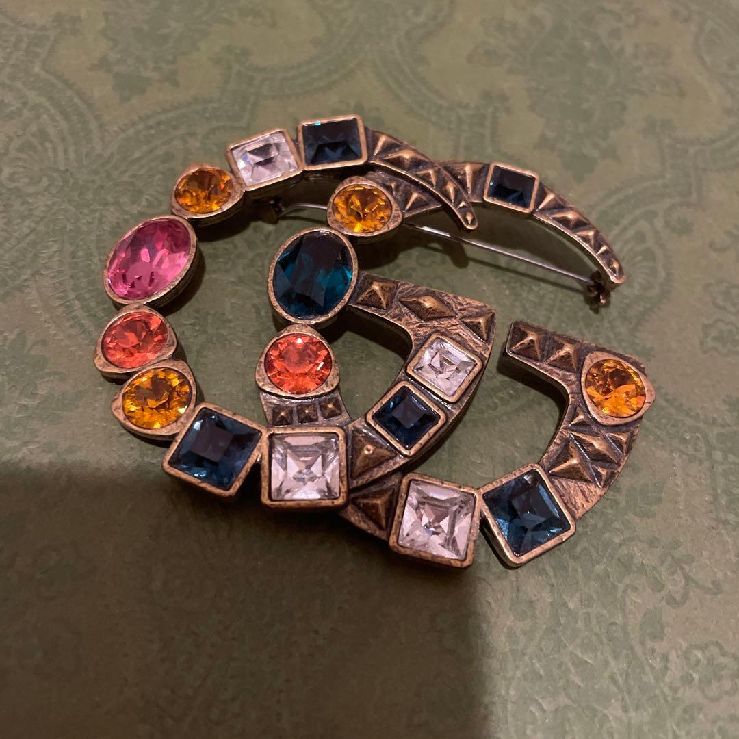 新品未使用 ♡ GUCCI レア アンティークビジューブローチ
