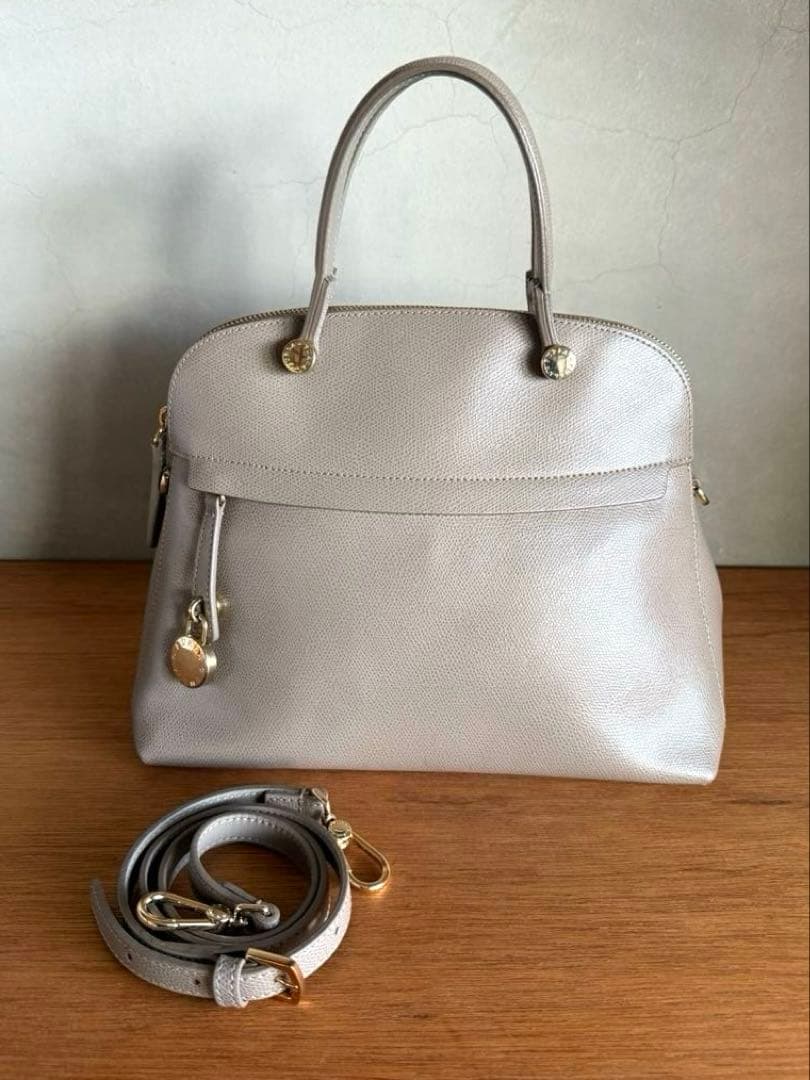 【正規品】FURLA フルラ ハイパー グレージュ 2WAY 中古・古着通販】FURLA (フルラ) 2WAYショルダーバッグ コスタンザ