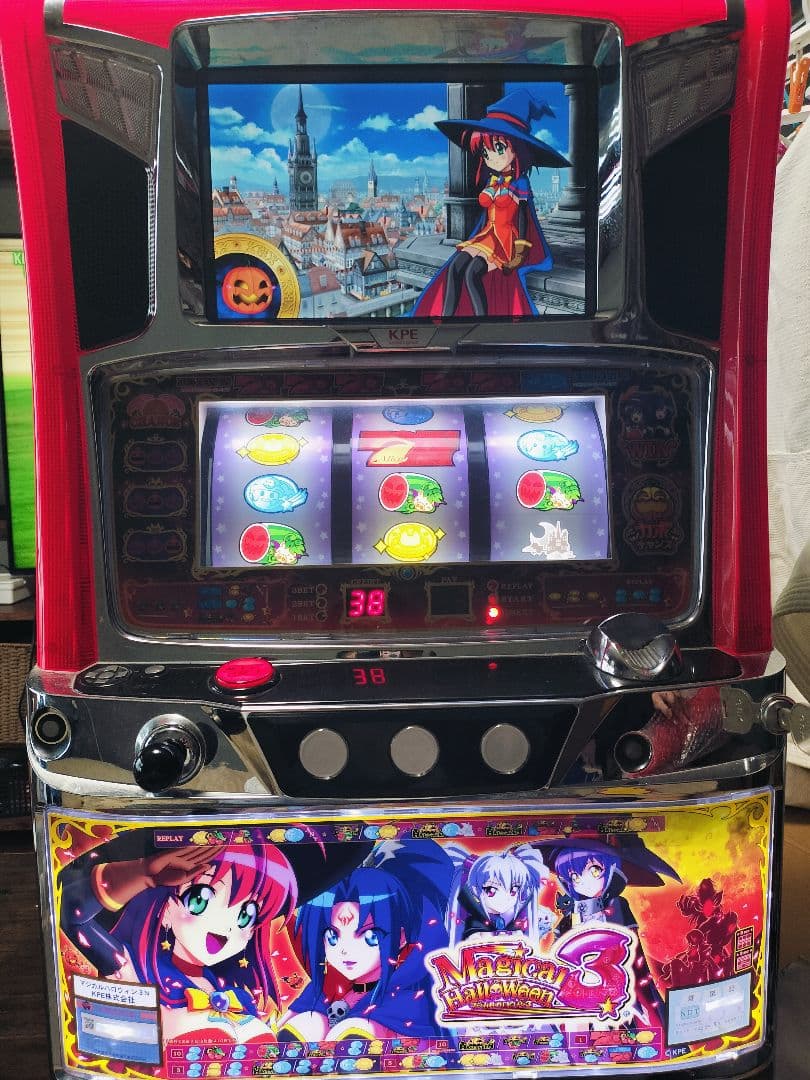 スロット パチスロ 実機 マジカルハロウィン3 不要機付　送料込