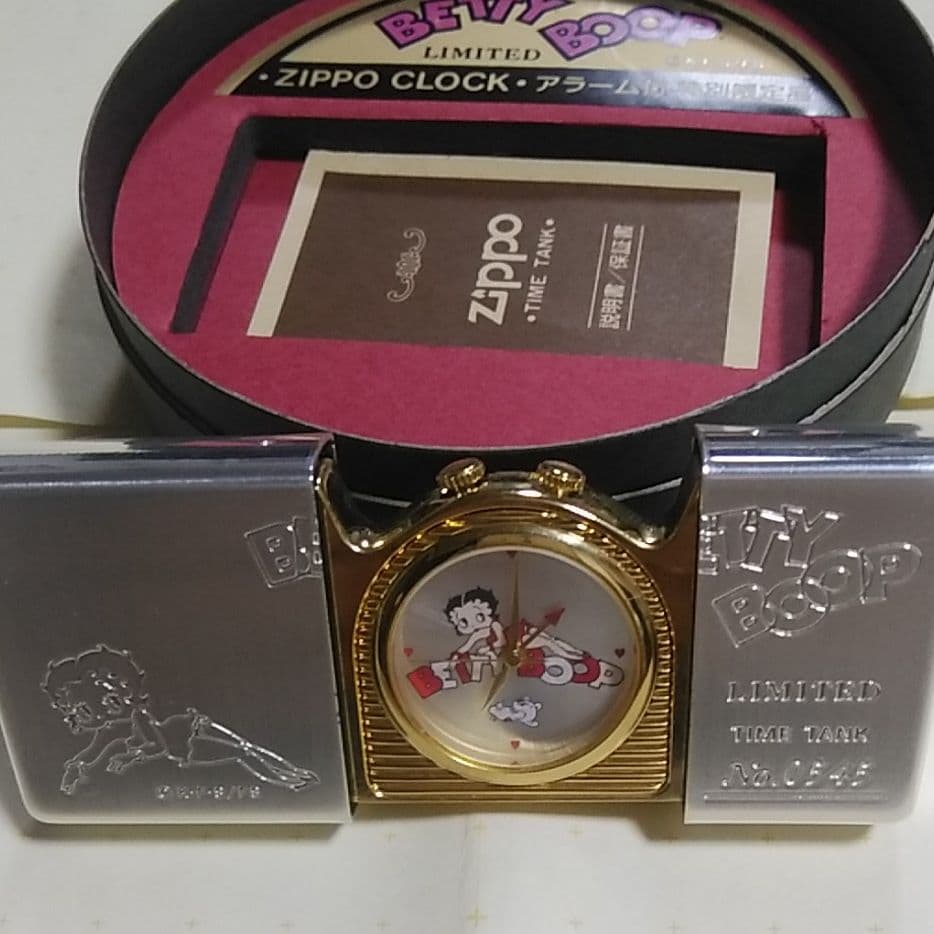 BETTY BOOP ZIPPO CLOCK アラーム付 限定品 ベティちゃん - メルカリ