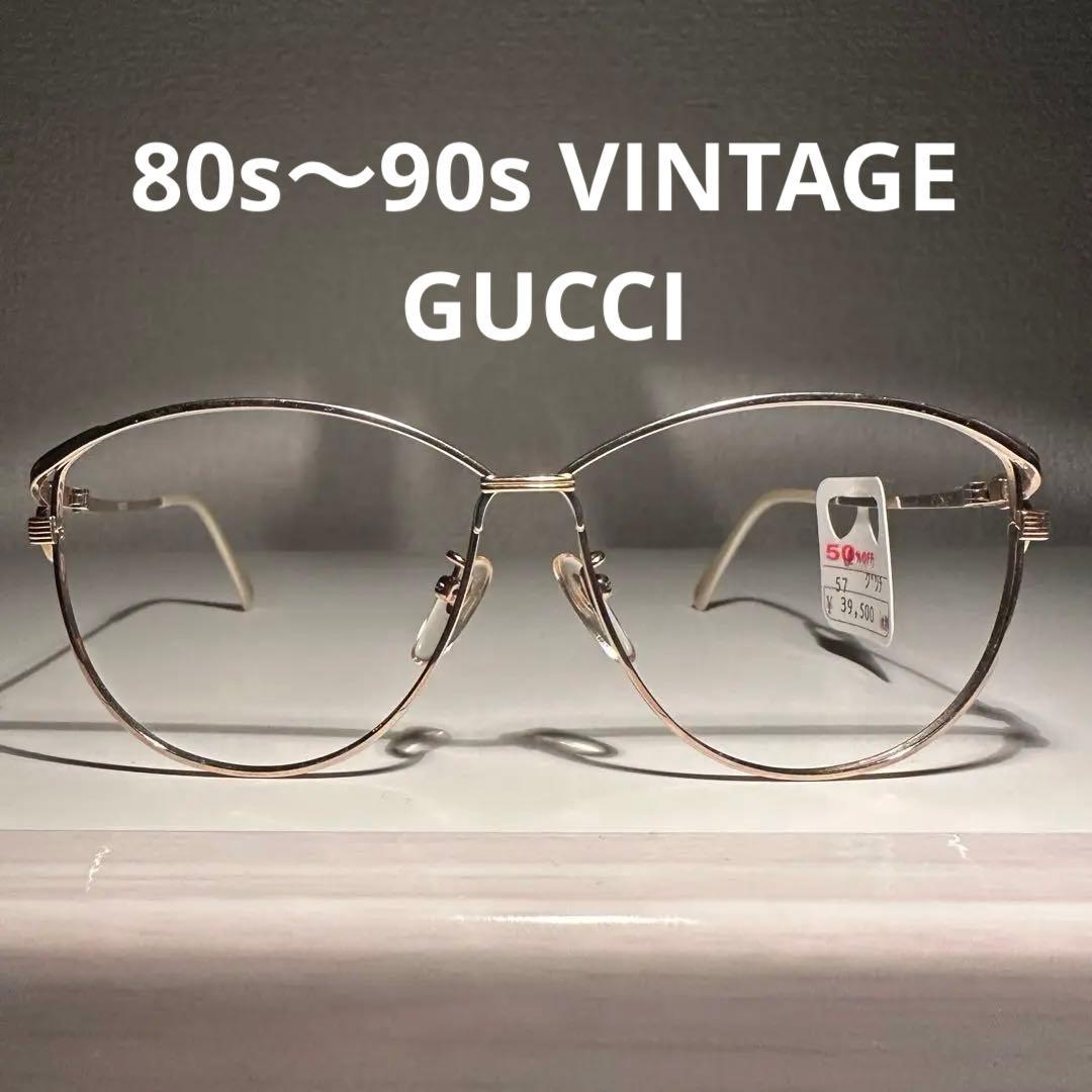 当時定価39500円 80s〜90s vintage GUCCI メガネフレーム