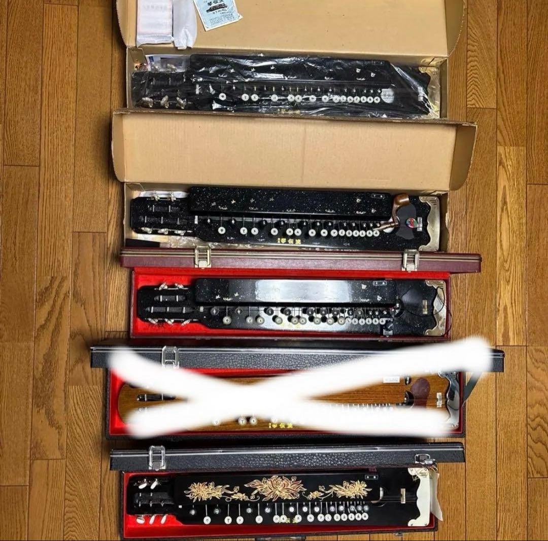 【新品未使用】　大正琴 琴伝流　2台 ・中古品　2台　合計4台セット