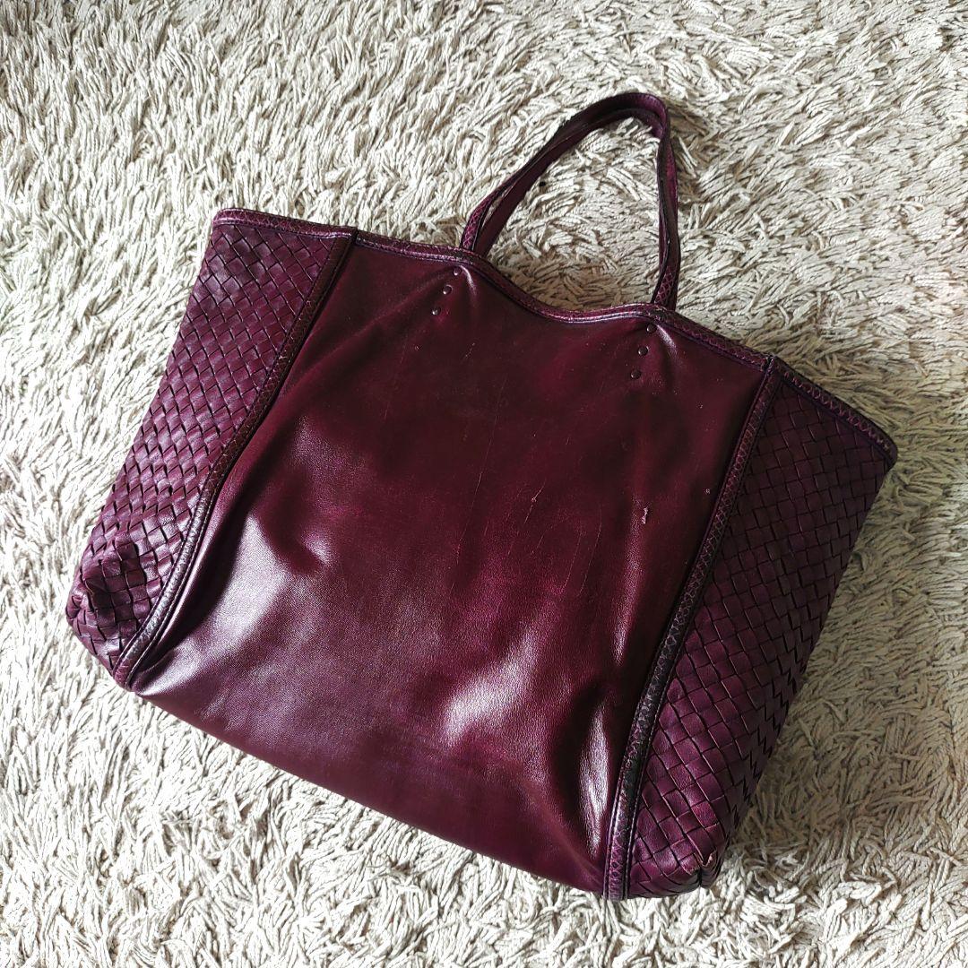 BOTTEGA VENETA ボッテガヴェネタトートバッグ　パープル　レザー