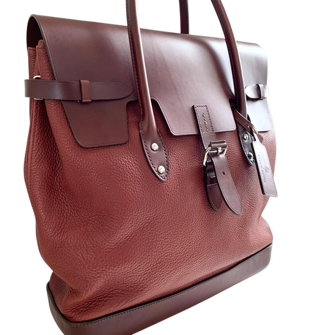 【美品】 ソメスサドル　レザー　トートバッグ　A4収納可　レア HTレーベル