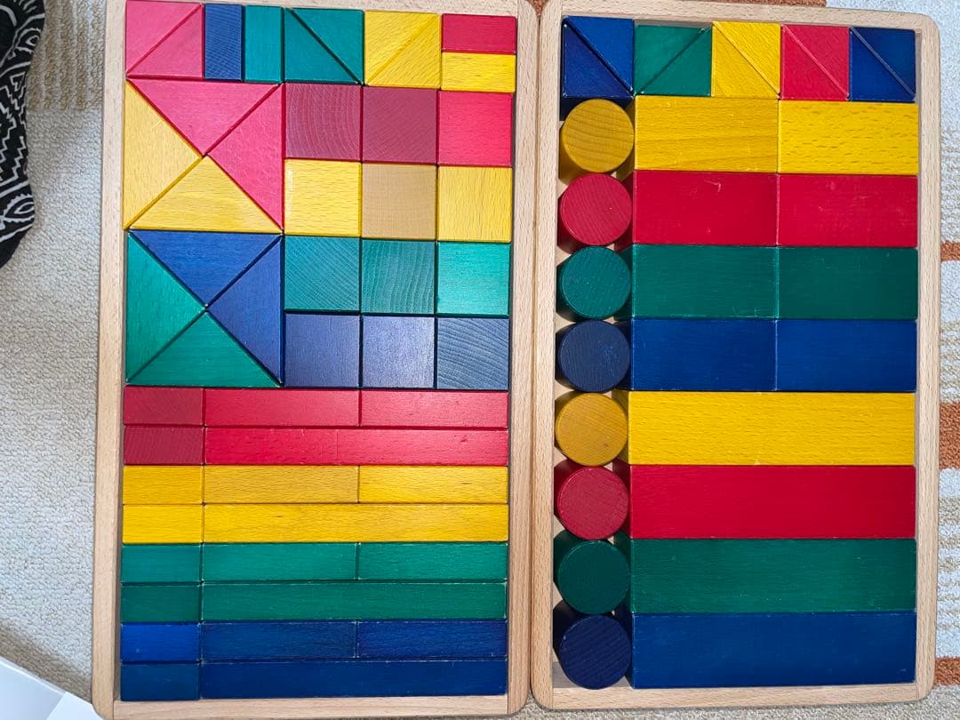 伸芽会　積み木 知育玩具