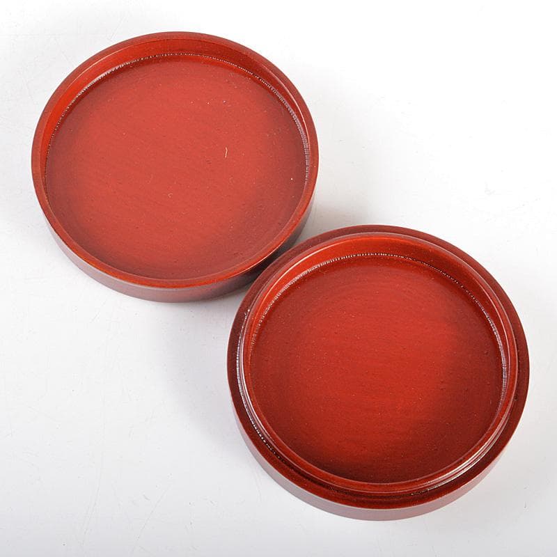 讃岐漆器 後藤盆 後藤良三作 丸香合 堀内宗完(兼中斎)書付箱 C R5153