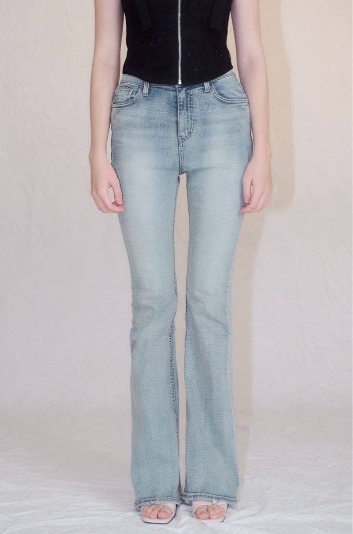 パンツ yilon SEMI FLARE DENIM