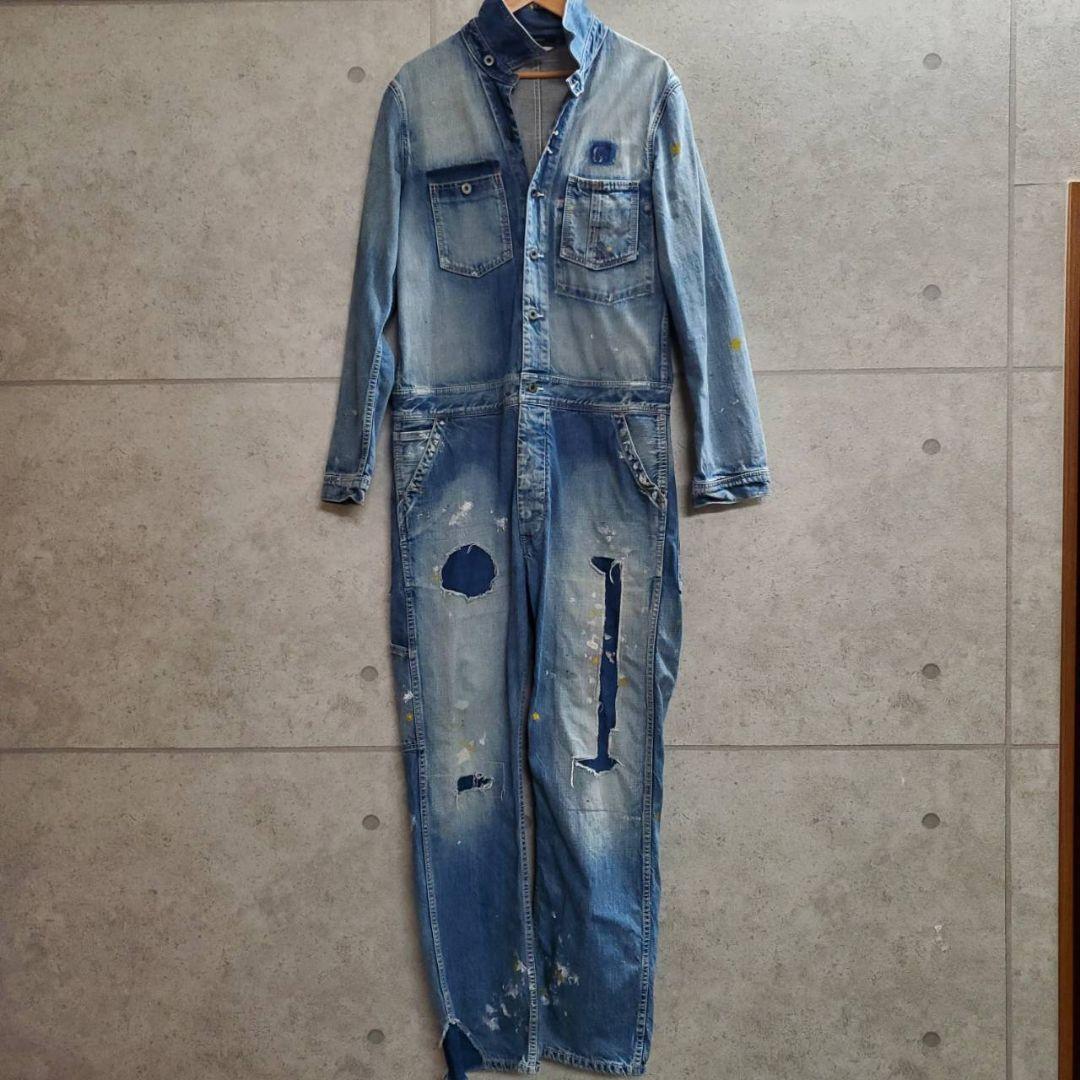 【美品】 Johnbull オーバーオール つなぎ ツナギ ジョンブル Johnbull（ジョンブル） ツナギ メンズ オールインワン オーバーダイ