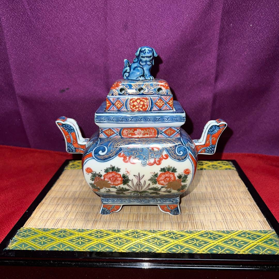 古伊万里花鳥図源右衛門　香炉最上級品　共箱窯出し値400000円 Yahoo!オークション -「源右衛門窯香炉」の落札相場・落札価格