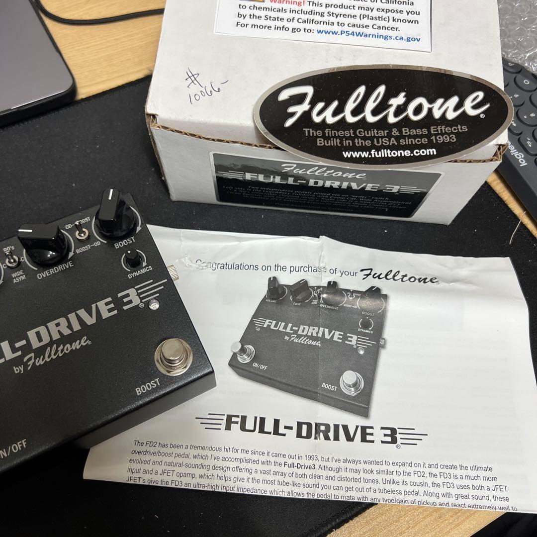 【美品】Fulltone FULL-DRIVE 3 FD3 ＋おまけ