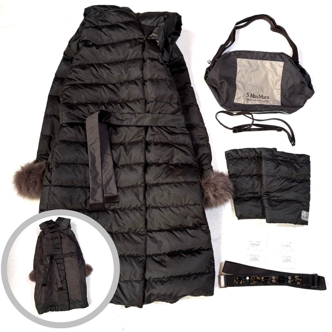 マックスマーラ The Cube ダウンコート リバーシブル 袖ファー 42