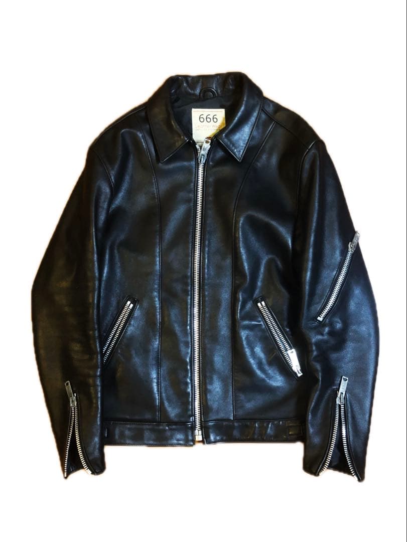 【レア廃盤】666 / LJM-18 シングルレザージャケット