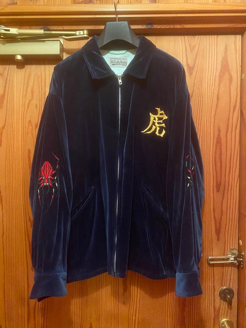 ワコマリア　wolf's head ベルベット 虎刺繍