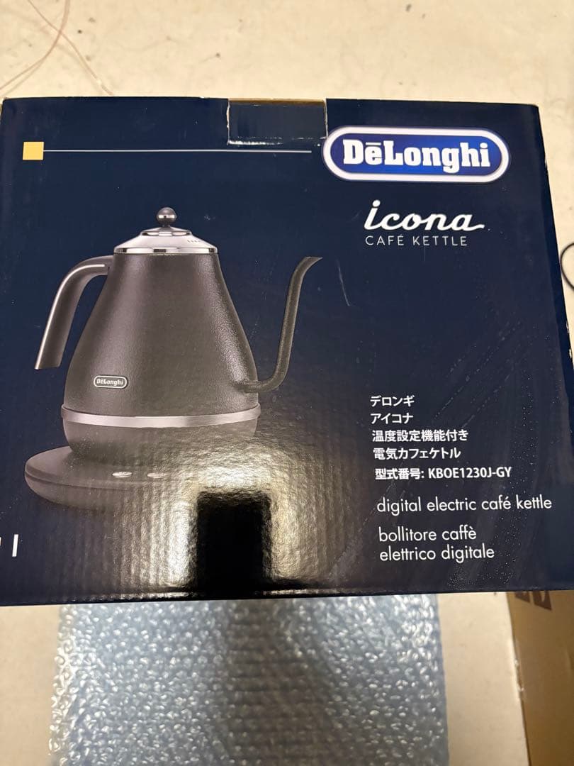 DeLonghi デロンギ 電気ケトル アイコナ KBOE1230J-GY