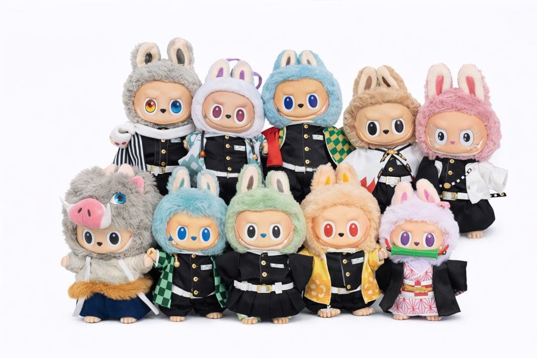 ラブブ用 服セット10点｜鬼滅の刃 風「鬼殺隊」コスプレ｜即発送