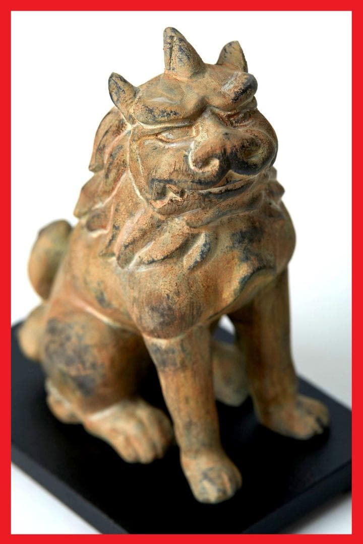 ★新品同様★イスム TanaCOCORO 掌 WOOD 狛犬★25