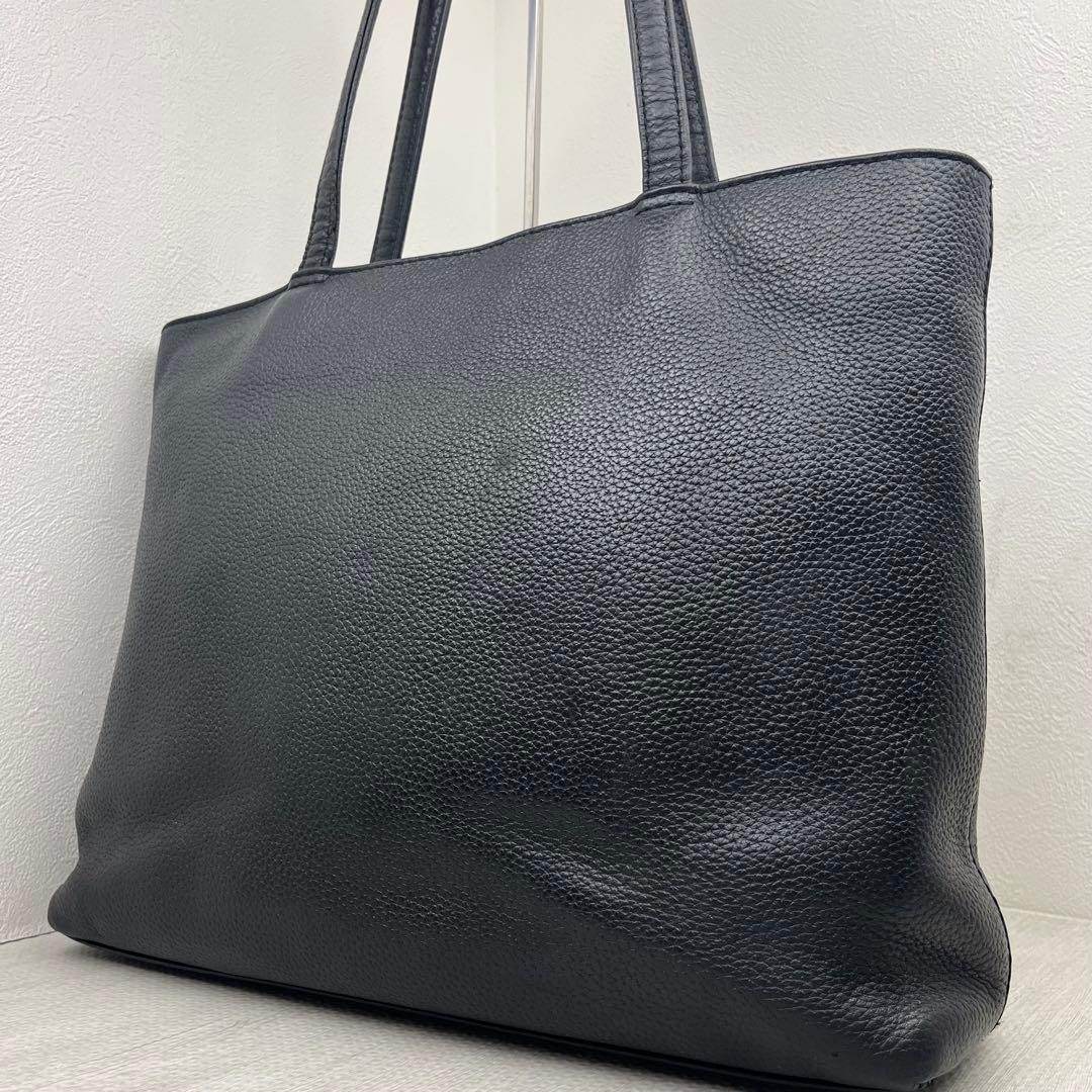 大人気✨ HushTug ハッシュタグ トートバッグ ブラック レザー ビジネス