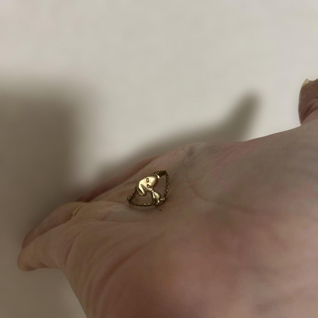 スヌーピー10kリング　サイズ7