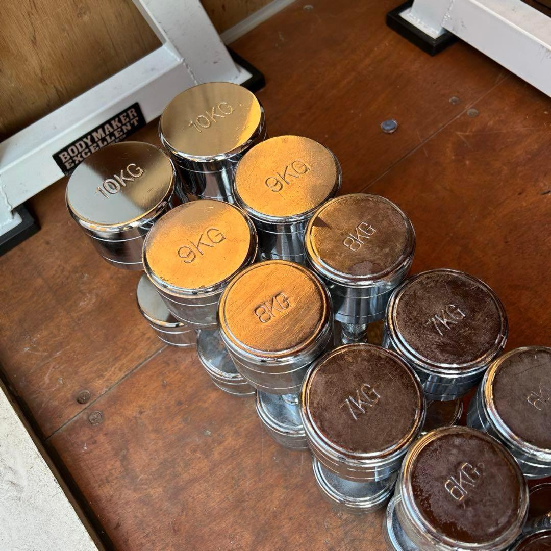 Seven様 BODYMAKER クロームダンベル1〜10kgペア②