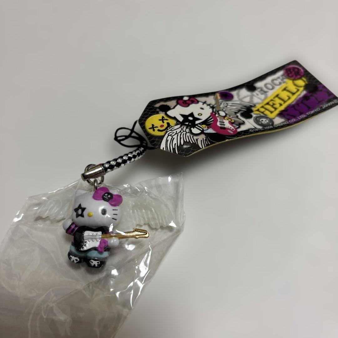 サンリオ ハローキティROCK ロック ギター 根付け ストラップ
