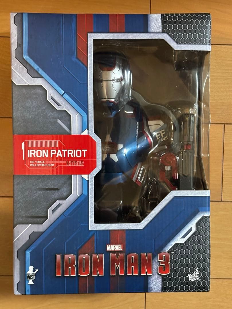 【開封品】アイアンマン3 パトリオット　1/4スケール胸像