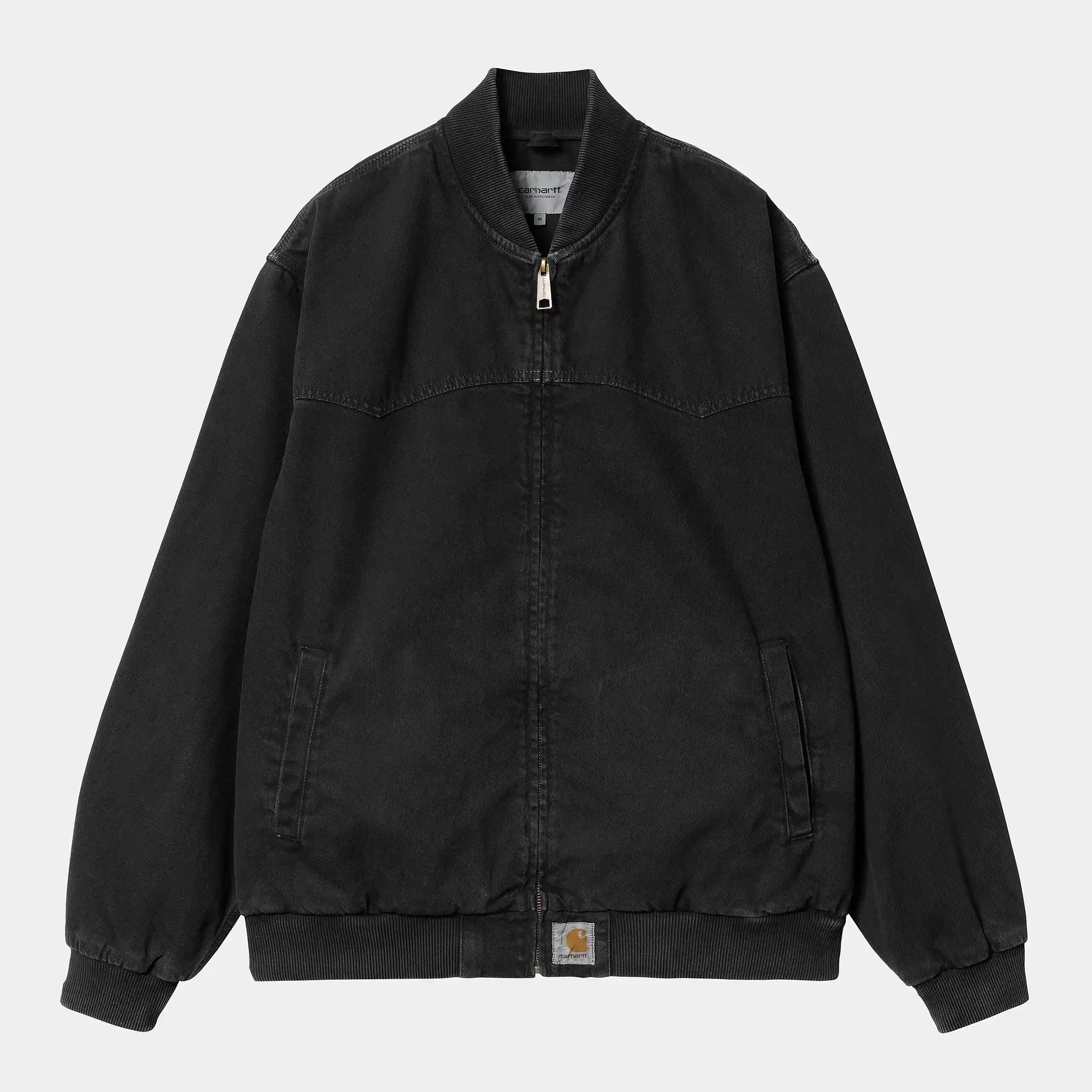 Carhartt WIP OG Santa Fe Bomber Schwarz | Robuste Jacke | Stickabush